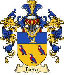 Irish Family Coat of Arms (v.25a) Fisher