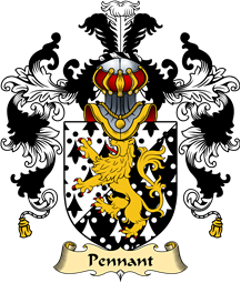 Welsh Family Coat of Arms (v.25) Pennant (of Penrhyn-Castle, Caernarvonshire)