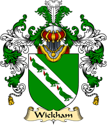 Irish Family Coat of Arms (v.25a) Wickham or Wycomb
