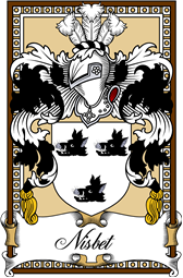 Scottish Coat of Arms Bookplate for Nisbet