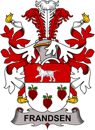 Coat of arms used by the Danish family Frandsen or Frantzen