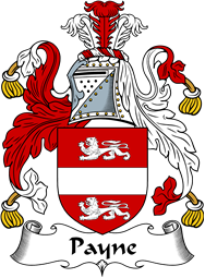 English Coat of Arms for the family Payne