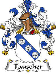 German Wappen Coat of Arms for Tauscher