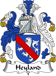 English Coat of Arms for the family Heyland