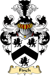 English Coat of Arms (v.23) for the family Finch