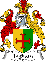 English Coat of Arms for the family Ingham