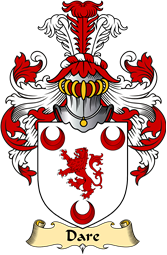 English Coat of Arms (v.23) for the family Dare