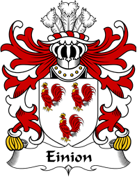 Welsh Coat of Arms for Einion (SAIS -AP RHYS AP HYWEL)