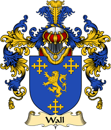 Irish Family Coat of Arms (v.25a) Wall