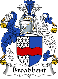 English Coat of Arms for the family Broadbent