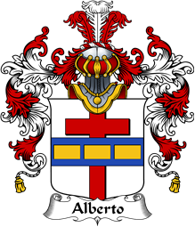 Italian Family Coat of Arms (v.25b) Alberto