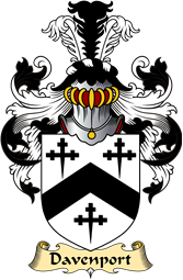 English Coat of Arms (v.23) for the family Davenport