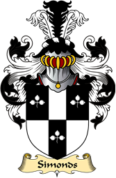 English Coat of Arms (v.23) for the family Simonds or Simon