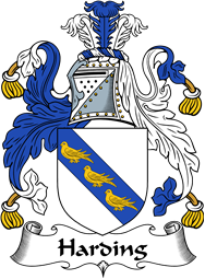 English Coat of Arms for the family Harding