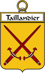 French Coat of Arms Badge for Taillandier