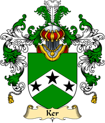 Irish Family Coat of Arms (v.25a) Ker