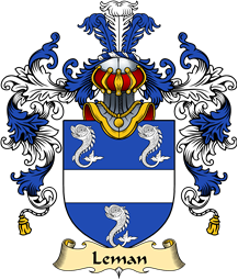 Irish Family Coat of Arms (v.25a) Leman or Lemon