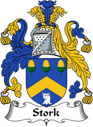 English Coat of Arms for the family Stork