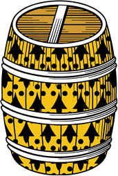 Barrel or Tun Erect Erminois