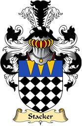 English Coat of Arms (v.23) for the family Stacker