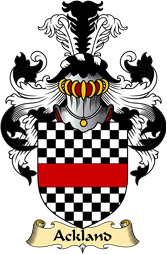 English Coat of Arms (v.23) for the family Ackland