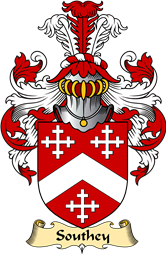 English Coat of Arms (v.23) for the family Southey