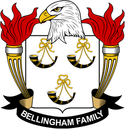 Coat of arms used by the Bellingham family in the United States of America