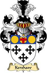 English Coat of Arms (v.23) for the family Kershaw