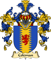 English Family Coat of Arms (v.25) Coleman