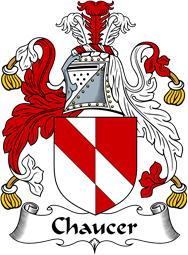 English Coat of Arms for the family Chaucer