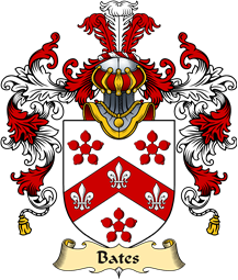 Irish Family Coat of Arms (v.25a) Bates