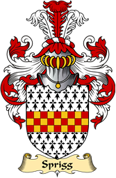 English Coat of Arms (v.23) for the family Sprigg (e)