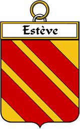 French Coat of Arms Badge for Estève