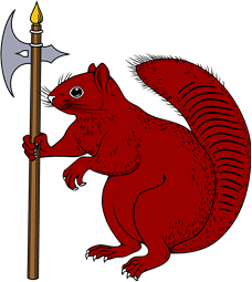 Squirrel Sejant Holding TMP