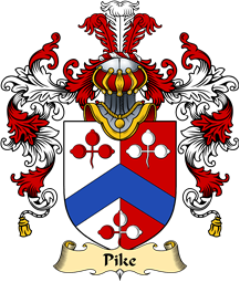 English Family Coat of Arms (v.25) Pike