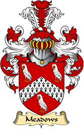 English Coat of Arms (v.23) for the family Meadows