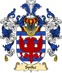 English Family Coat of Arms (v.25) Speke or Spike
