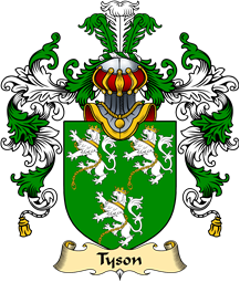 English Family Coat of Arms (v.25) Tison or Tyson