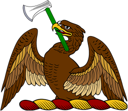 Demi Eagle Holding Hatchet