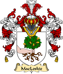 Irish Family Coat of Arms (v.25a) MacLoskie or MacLuskie
