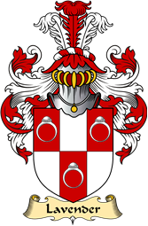 English Coat of Arms (v.23) for the family Lavender