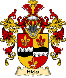Irish Family Coat of Arms (v.25a) Hicks