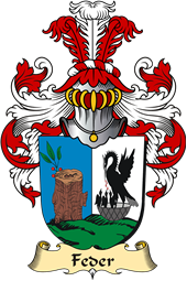 v.23 Coat of Family Arms from Germany for Feder