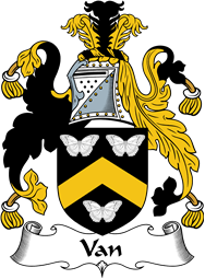 English Coat of Arms for the family Van (Wales)