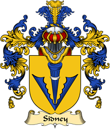 English Family Coat of Arms (v.25) Sidney or Sydney