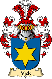 v.23 Coat of Family Arms from Germany for Vick