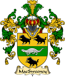Irish Family Coat of Arms (v.25a) MacSweeney