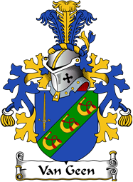 Dutch Coat of Arms for Van Geen