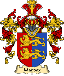 English Family Coat of Arms (v.25) Maddox or Maddock