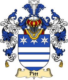 Irish Family Coat of Arms (v.25a) Pitt